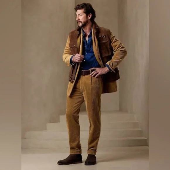 Banana Republic Como Corduroy Suit Vicuna Brown - Picture 9 of 9